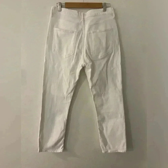 AGOLDE RILEY Crop High Rise Straight Size 30 white color - Picture 5 of 8